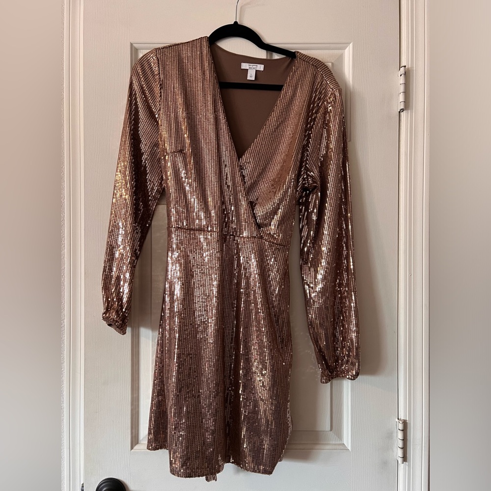 Cara Santana/Ninewest Short Sequin Long sleeve dress